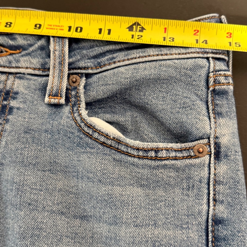 Levis Superlow Bootcut Jeans Women 26 Blue Denim Low Rise Y2K Streetwear Stretch - Picture 11 of 15